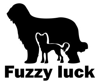 Samolepka Fuzzy luck